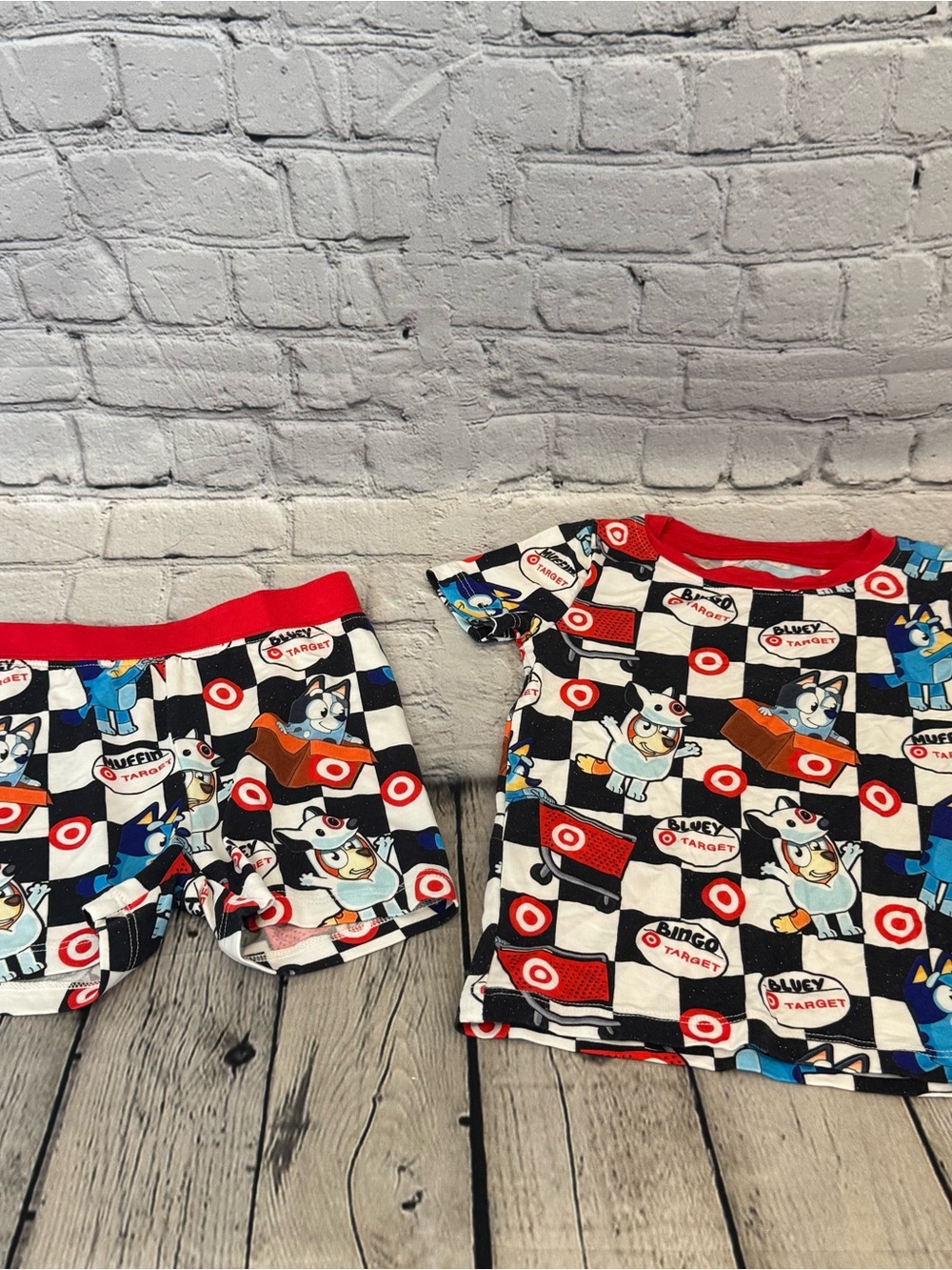 Little Feet Bamboo Bluey Target Bamboo Short Set